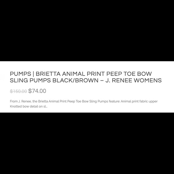 J. Renee Brietta Leopard Slingback Block Heels ๐ - Picture 15 of 16